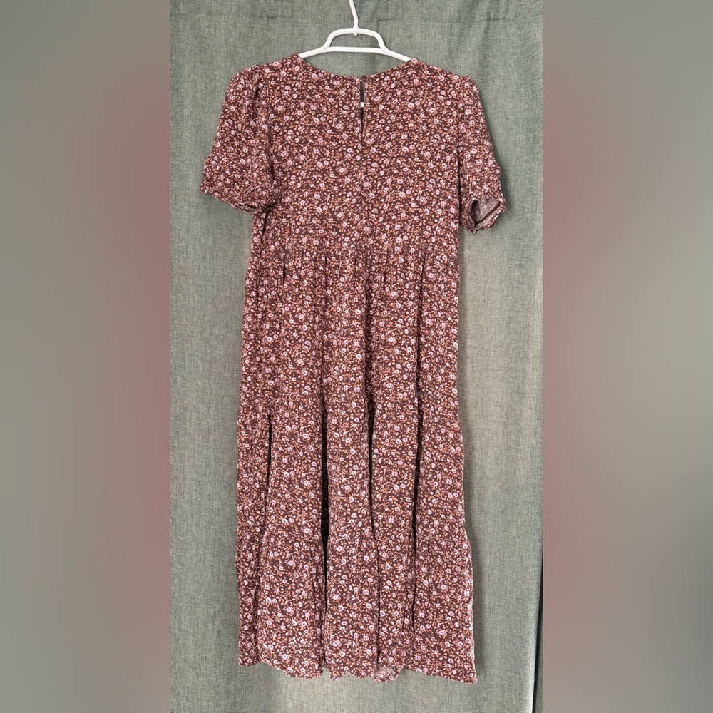 Aerie Garden Party Floral Relic Midi Tiered Dress size M - Picture 6 of 9